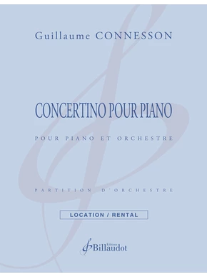 Concertino pour piano Partition et matériel